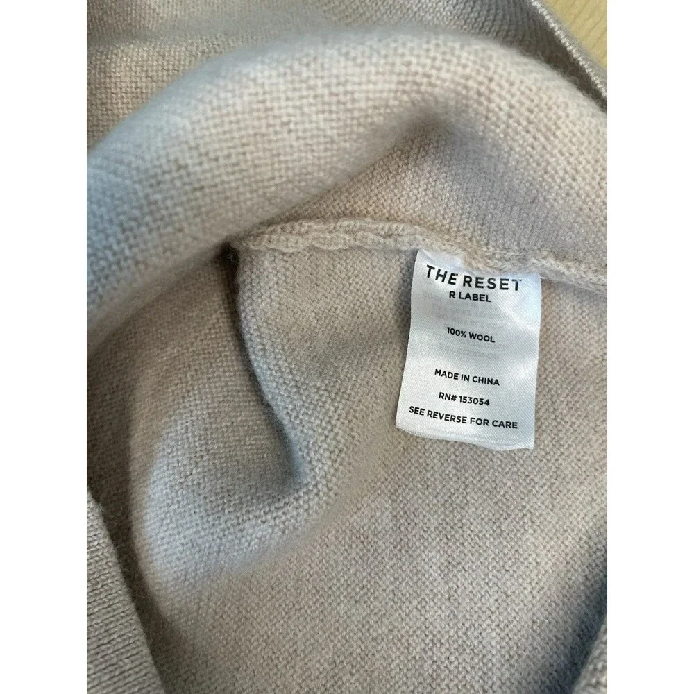 The Reset R Label Pullover Top 100% Wool Size L/XL - Picture 7 of 9